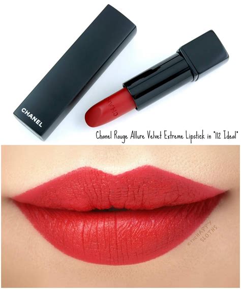 chanel rouge allure velvet extreme 112 ideal|chanel rouge allure velvet vie.